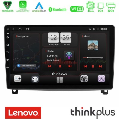 Lenovo Thinkplus Series 4Core Android15 2+32GB  Peugeot 407 Navigation Multimedia Tablet 9