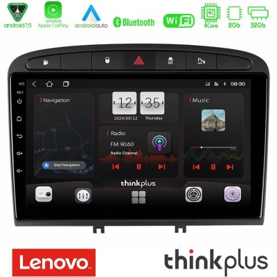 Lenovo Thinkplus Series 4Core Android15 2+32GB  Peugeot 308/RCZ Navigation Multimedia Tablet 9