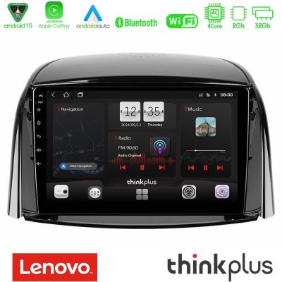 Lenovo Thinkplus Series 4Core Android15 2+32GB  Renault Koleos 2007-2015 Navigation Multimedia Tablet 9