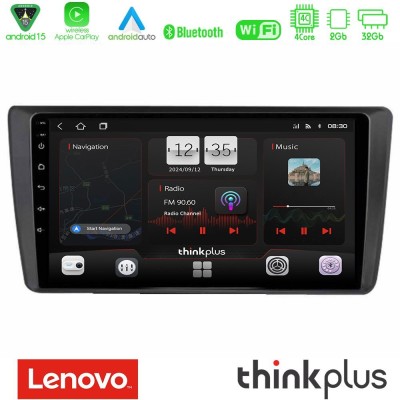 Lenovo Thinkplus Series 4Core Android15 2+32GB  Skoda Octavia 2004-2012 Navigation Multimedia Tablet 9