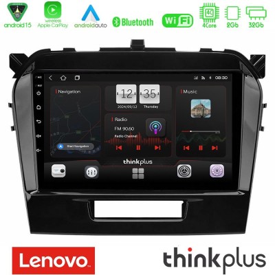 Lenovo Thinkplus Series 4Core Android15 2+32GB  Suzuki Vitara 2015-2021 Navigation Multimedia Tablet 9