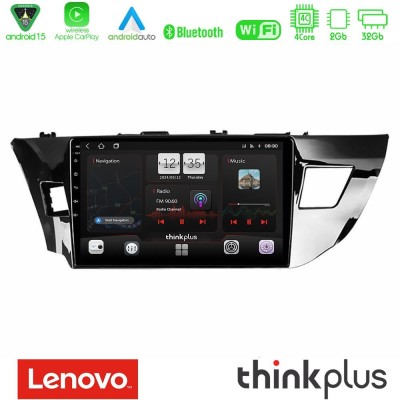 Lenovo Thinkplus Series 4Core Android15 2+32GB  Toyota Corolla 2014-2016 Navigation Multimedia Tablet 9