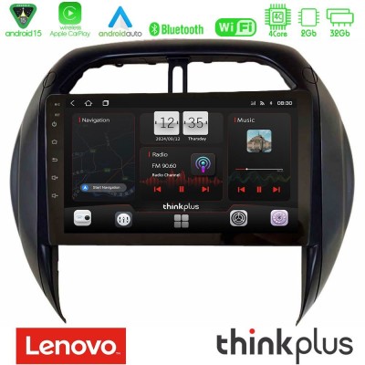 Lenovo Thinkplus Series 4Core Android15 2+32GB  Toyota RAV4 2001-2005 (Auto A/C) Navigation Multimedia Tablet 9