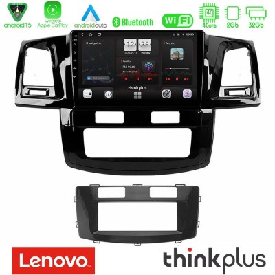 Lenovo Thinkplus Series 4Core Android15 2+32GB  Toyota Hilux 2007-2016 Navigation Multimedia Tablet 9