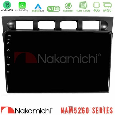Nakamichi NAM5260 Series Kia Picanto 2004-2007 4Core Android13 4+64GB Navigation Multimedia Tablet 9