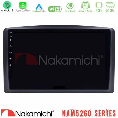 Nakamichi NAM5260 Series 4Core Android13 4+64GB Mercedes Vito 2015-2021 Navigation Multimedia Tablet 10
