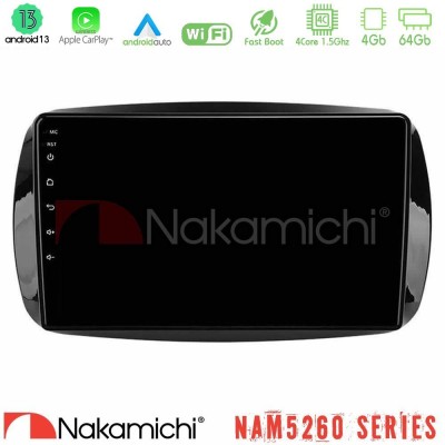 Nakamichi NAM5260 Series 4Core Android13 4+64GB Smart 453 Navigation Multimedia Tablet 9