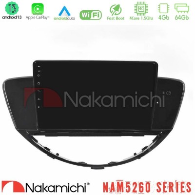 Nakamichi NAM5260 Series 4Core Android13 4+64GB Subaru Tribeca 2007-2014 Navigation Multimedia Tablet 9