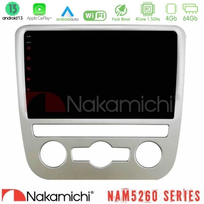 Nakamichi NAM5260 Series 4Core Android13 4+64GB VW Scirocco 2008 – 2014 Navigation Multimedia Tablet 9