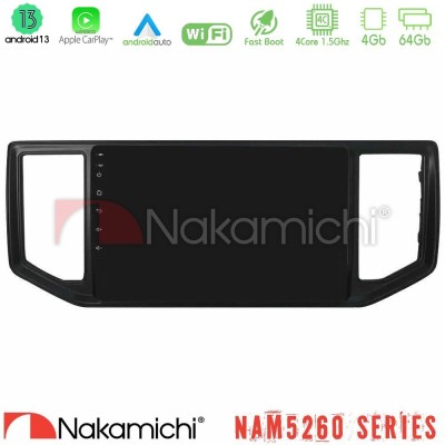 Nakamichi NAM5260 Series 4Core Android13 4+64GB VW Amarok 2017-2022 Navigation Multimedia Tablet 9