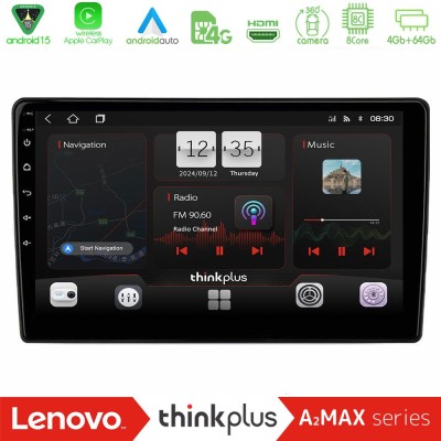 Lenovo Thinkplus A2MAX Series 8Core Android15 4+64GB  Renault Arkana 2019-> Navigation Multimedia Tablet 10