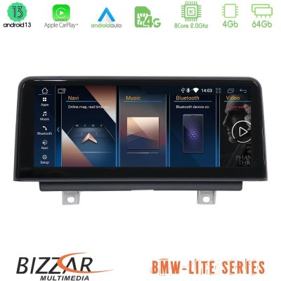Bizzar Lite Series BMW 3er/4er (F30/F32) 2017-> Android13 8Core (4+64GB) Navigation Multimedia 10.25