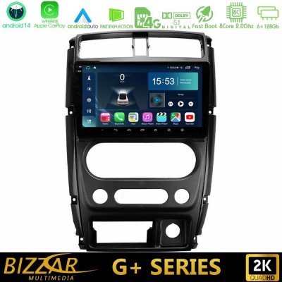 Bizzar G+ Series Suzuki Jimny 2007-2017 8core Android14 6+128GB Navigation Multimedia Tablet 9