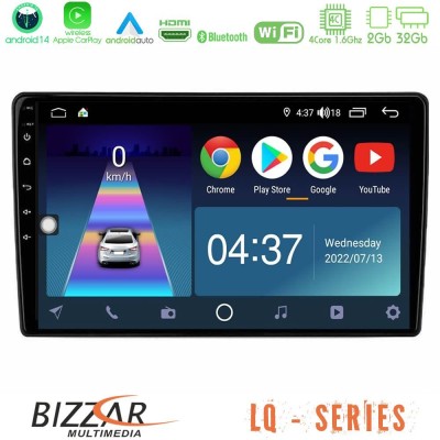 Bizzar LQ Series 4Core Android14 2+32GB Alfa Romeo Mito 2008-2014 Navigation Multimedia Tablet 9