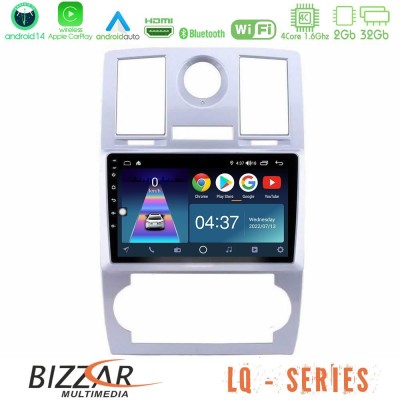 Bizzar LQ Series 4Core Android14 2+32GB Chrysler 300C Navigation Multimedia Tablet 9