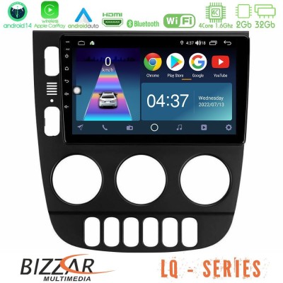 Bizzar LQ Series 4Core Android14 2+32GB Mercedes ML Class 1998-2005 Navigation Multimedia Tablet 9