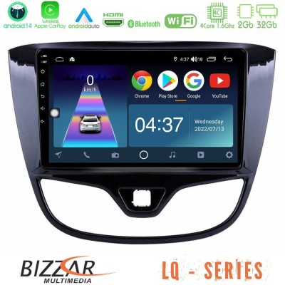 Bizzar LQ Series 4Core Android14 2+32GB Opel Karl 2017-2019 Navigation Multimedia Tablet 9