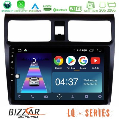 Bizzar LQ Series 4Core Android14 2+32GB Suzuki Swift 2005-2010 Navigation Multimedia Tablet 10