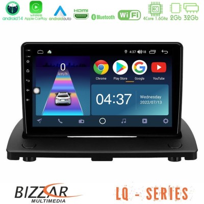 Bizzar LQ Series 4Core Android14 2+32GB Volvo XC90 2006-2014 Navigation Multimedia Tablet 9
