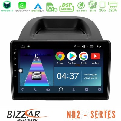 Bizzar ND2 Series 8Core Android14 2+32GB  Ford Ecosport 2018-2020 Navigation Multimedia Tablet 10