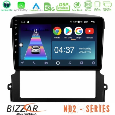 Bizzar ND2 Series 8Core Android14 2+32GB  Kia Sorento Navigation Multimedia Tablet 9
