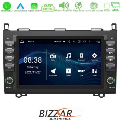 Bizzar OEM Mercedes A/B/Sprinter/Vito 8core Android12 4+64GB Navigation Multimedia Deckless 8