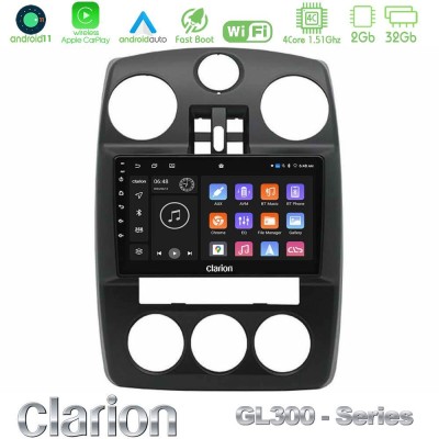 Clarion GL300 Series Chrysler PT-Cruiser 2000-2005 4Core Android11 2+32GB Navigation Multimedia Tablet 9