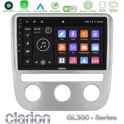 Clarion GL300 Series 4Core Android11 2+32GB VW Scirocco / Eos Navigation Multimedia Tablet 9
