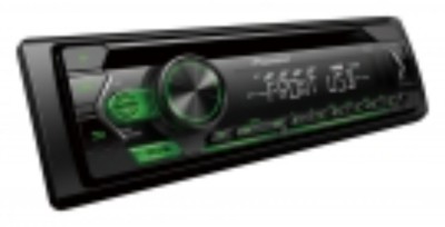 Multimedia 1-DIN Radio Usb/CD GREEN & Remote