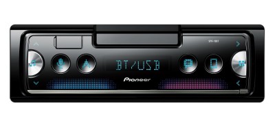 1-DIN Radio Smartphone receiver,BT,USB,Works with Pioneer SmartSyncApp,built-in craddle