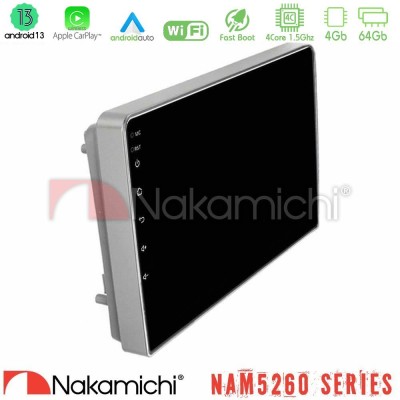 Nakamichi NAM5260 Series 4Core Android13 4+64GB Opel Astra/Corsa/Antara/Zafira Navigation Multimedia Tablet 9