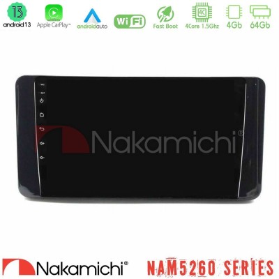 Nakamichi NAM5260 Series Skoda Kamiq 2019-2022 4Core Android13 4+64GB Navigation Multimedia Tablet 9