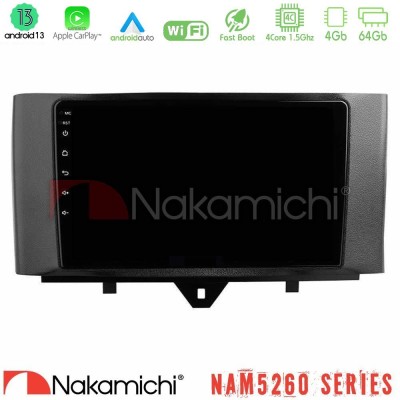 Nakamichi NAM5260 Series 4Core Android13 4+64GB Smart 451 Facelift Navigation Multimedia Tablet 9