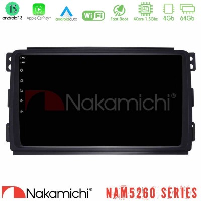 Nakamichi NAM5260 Series 4Core Android13 4+64GB Smart 451 Navigation Multimedia Tablet 9