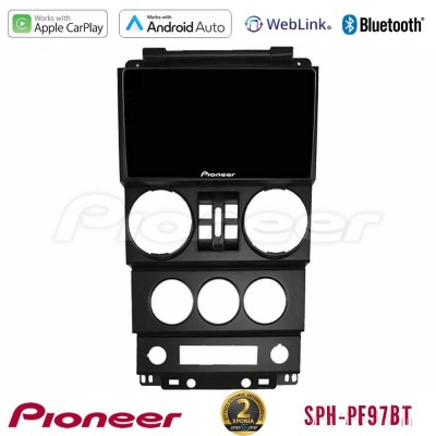 Pioneer SPH-PF97BT Series    Jeep Wrangler 2008-2010 Multimedia Station 9
