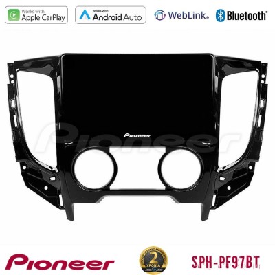 Pioneer SPH-PF97BT Series    Mitsubishi L200 2016-> & Fiat Fullback (Manual A/C) Multimedia Station 9