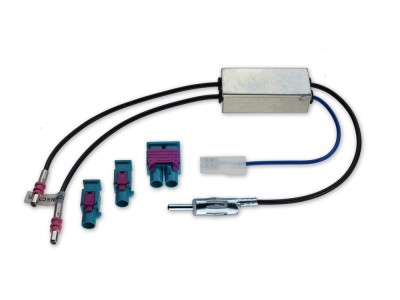 alpine 1524-71 Antenna Adapter 2x Fakra - DIN with pahntom feed