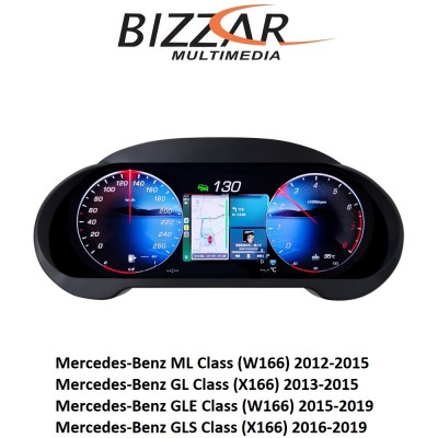 Mercedes ML | GL | GLS | GLE Class Digital HD LCD Instrument Cluster 12.3