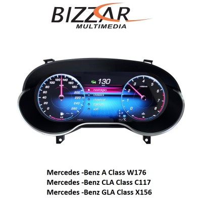 Mercedes A/GLA/CLA W176/X156/C117 2013~2019 Digital HD LCD Instrument Cluster 12.3