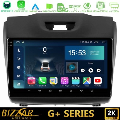 Bizzar G+ Series Isuzu D-MAX 2012-2019 8core Android14 6+128GB Navigation Multimedia Tablet 9