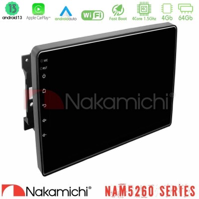 Nakamichi NAM5260 Series 4Core Android13 4+64GB Chrysler / Dodge / Jeep Navigation Multimedia Tablet 10