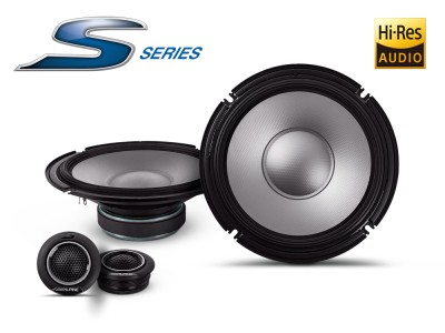 alpine S2-S80C S-Series 20cm (8”) Component 2-Way Speakers