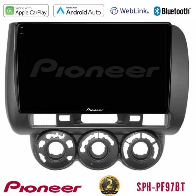 Pioneer SPH-PF97BT Series Honda Jazz (Fit) 2002-2008 (RHD) Manual A/C Multimedia Station 9