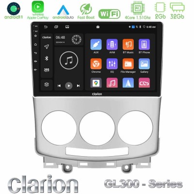 Clarion GL300 Series Mazda 5 2004-2010 4Core Android11 2+32GB Navigation Multimedia Tablet 9
