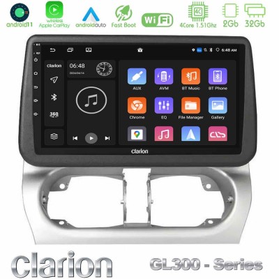 Clarion GL300 Series Opel Corsa C/Combo C 4Core Android11 2+32GB Navigation Multimedia Tablet 9