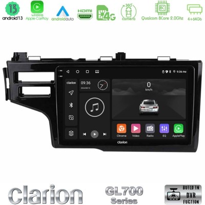 Clarion GL700 Series 8Core Android13 4+64GB Honda Jazz 2013-2020 Navigation Multimedia Tablet 9