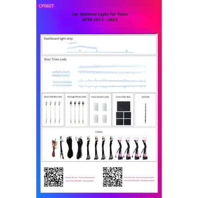 Ατμοσφαιρικός Φωτισμός Volvo XC90 Ambient Light Kit