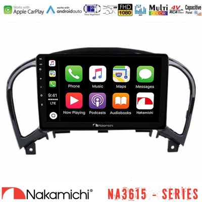 Nakamichi NA3615 Series Με Wireless Carplay & Android Auto  Nissan Juke Media Station Tablet 9