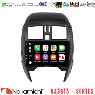 Nakamichi NA3615 Series Με Wireless Carplay & Android Auto  Nissan Micra 2013-2016 Media Station Tablet 9