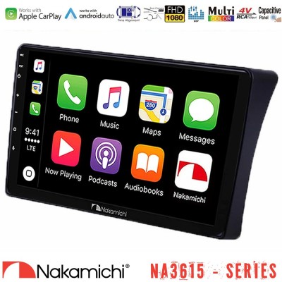 Nakamichi NA3615 Series Με Wireless Carplay & Android Auto  Nissan Navara D40 Media Station Tablet 9